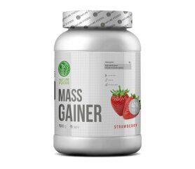 Гейнер Nature Foods Gainer, 1500г (Клубника)
